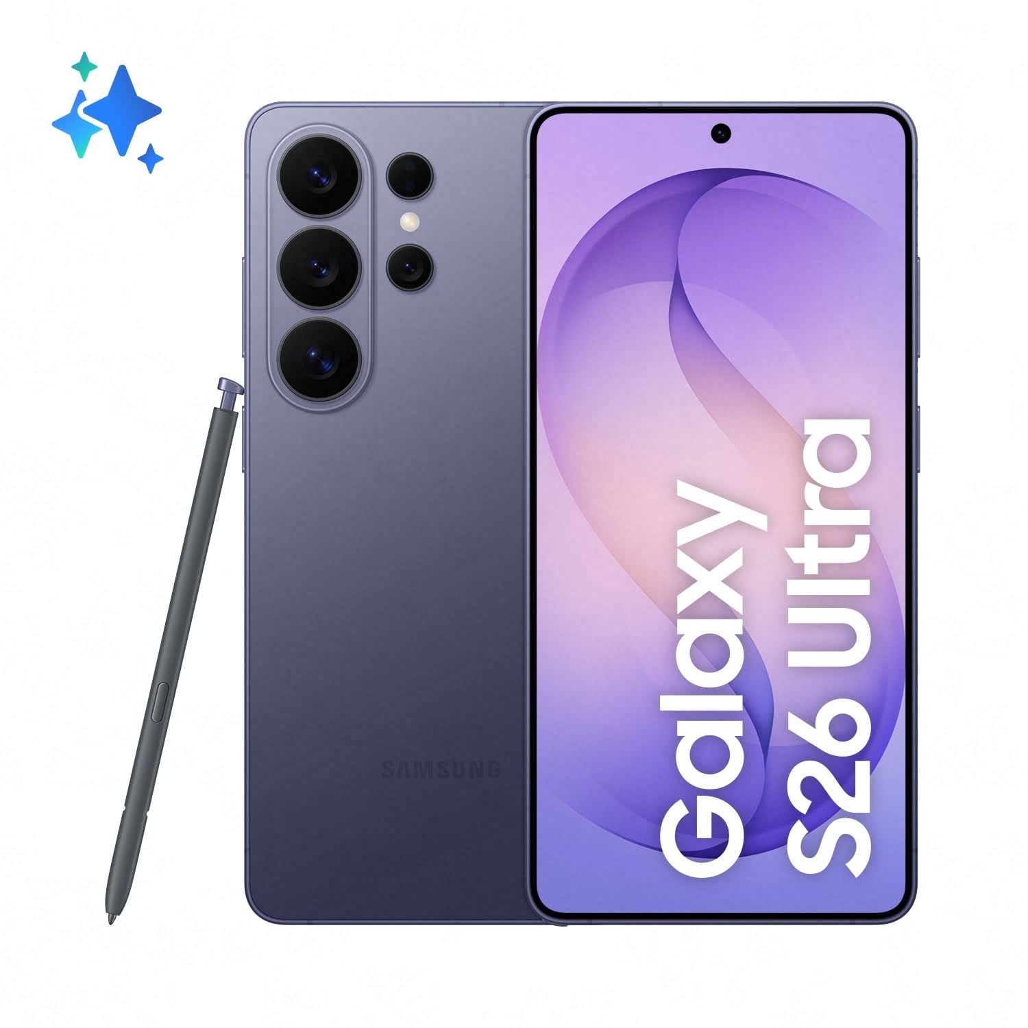 Samsung Galaxy S26 Ultra 1TB/16GB - Cobalt Violet Mobiltelefon Lilla SM-S948BZVHEUB