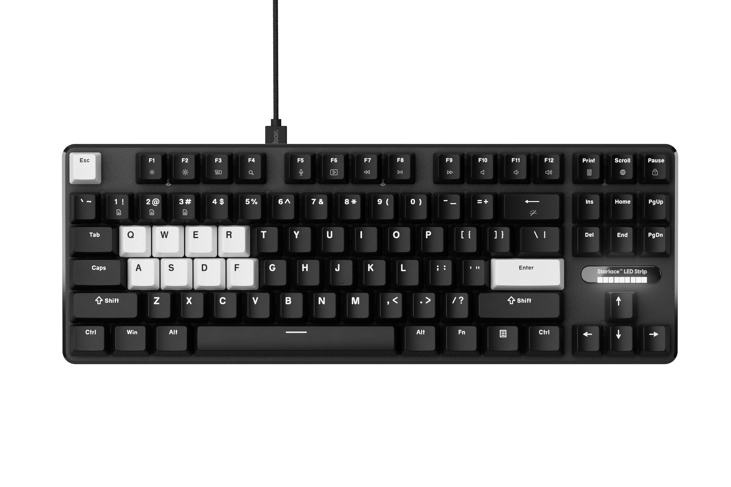 Pulsar PCMK 3 HE TKL - Gaming Tastatur - Uden Numpad - Amerikansk engelsk - Sort Tastatur PCMK3HE801