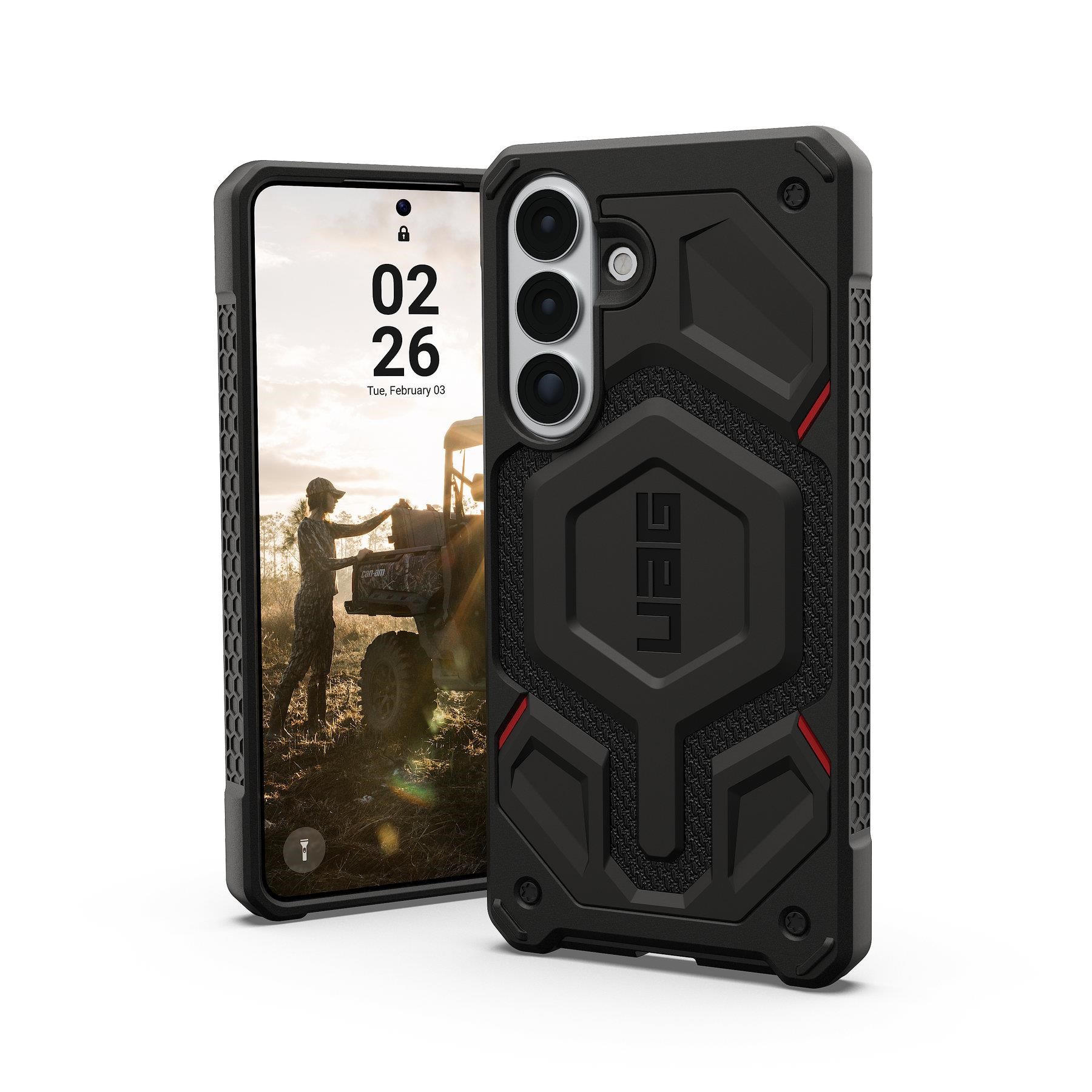 UAG Monarch Pro - Kevlar Black - Samsung Galaxy S26+ Mobilcover 214514113940