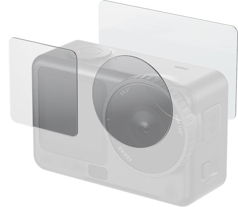 SmallRig 5892 Tempered Glass Screen Protector Kit for DJI Osmo Action 6 Fotoudstyr