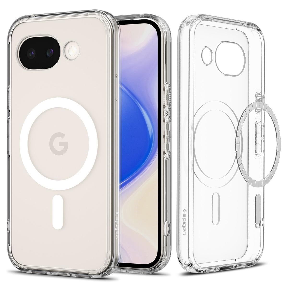 Spigen Ultra Hybrid MagSafe - Clear White - Google Pixel 10a Mobilcover ACS11276