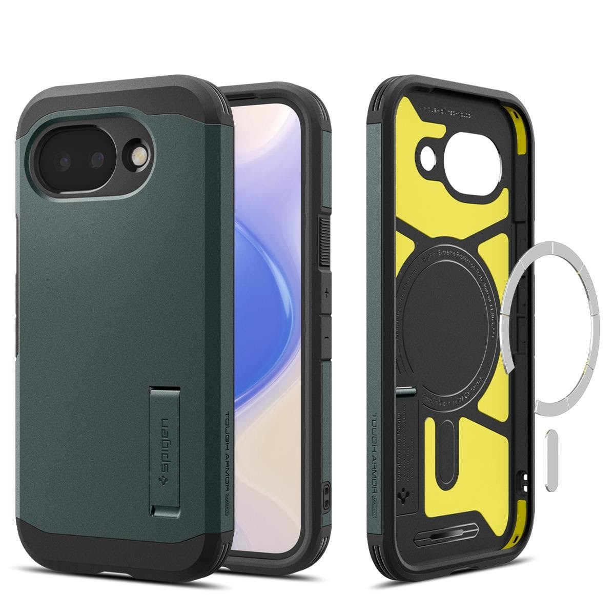 Spigen Tough Armor MagSafe - Abyss Green - Google Pixel 10a Mobilcover ACS11282