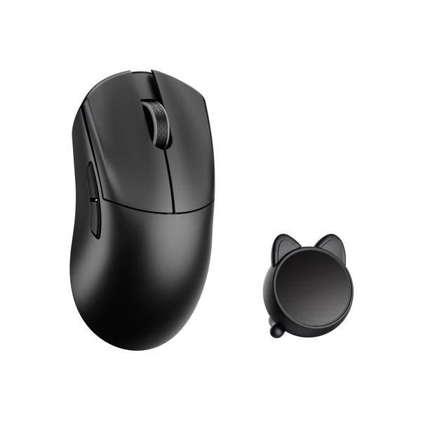 WLMouse HUAN Stainless Magnesium Alloy / Wireless 8K - Gaming Mus - Optisk - 5 knapper - Sort Mus HUAN-BLACK-O