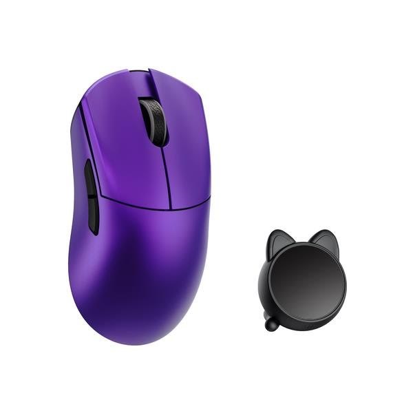 WLMouse HUAN Stainless Magnesium Alloy / Wireless 8K - Gaming Mus - Optisk - 5 knapper - Lilla Mus HUAN-PURPLE-O