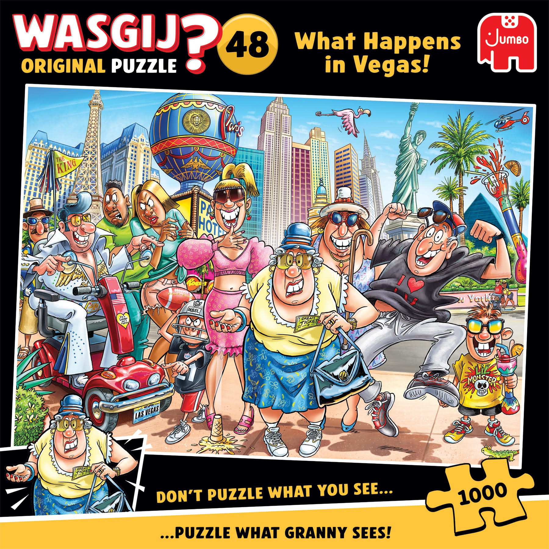 Wasgij Original 48 What Happens in Vegas! (1000)