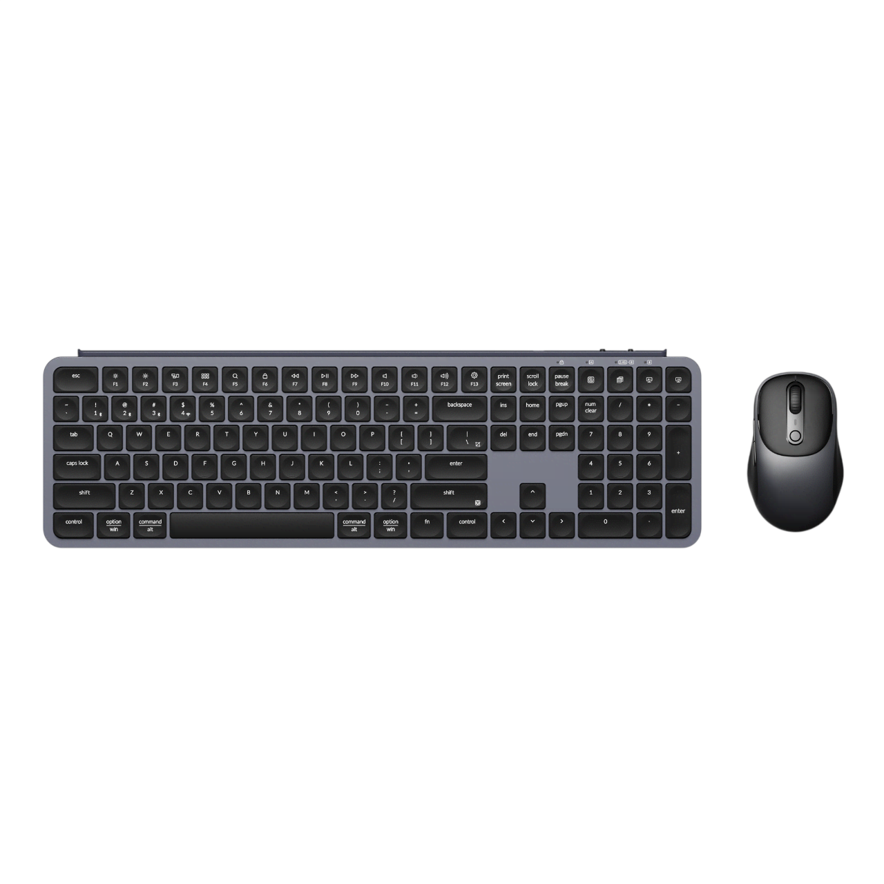 Keychron B6 Pro & BM24 Keyboard & Mouse Wireless Combo - Tastatur & Mus sæt - Nordisk - Grå Tastatur KCBD4-BO