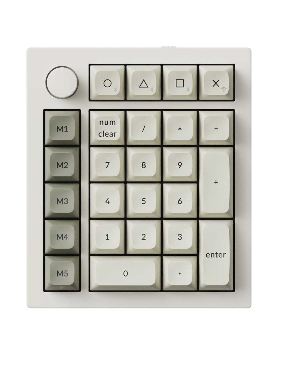 Keychron Q0 Max QMK Wireless - Numpad - Hvid Tastatur Q0M-P1
