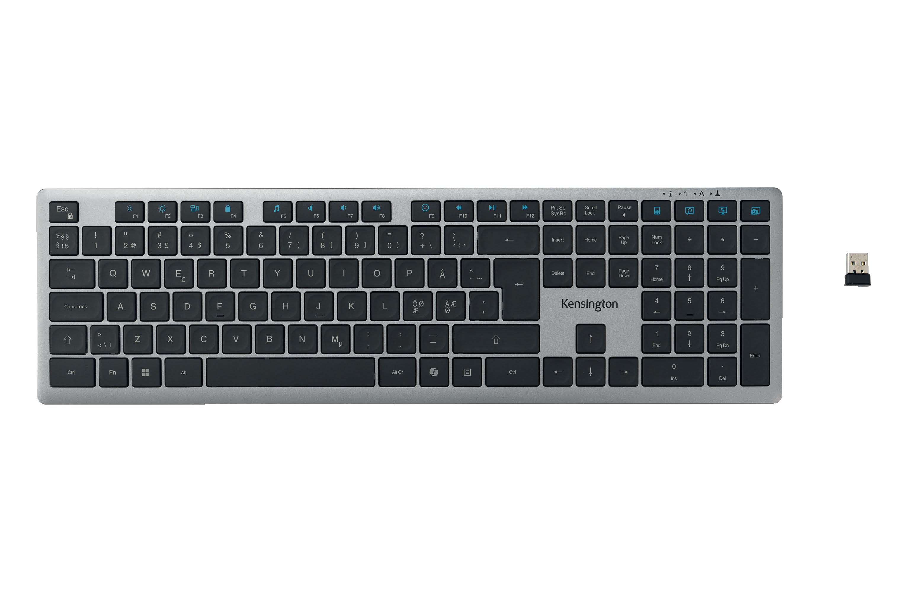 Kensington KB535 EQ Genopladeligt Multi-Device Tastatur Tastatur K75408PN