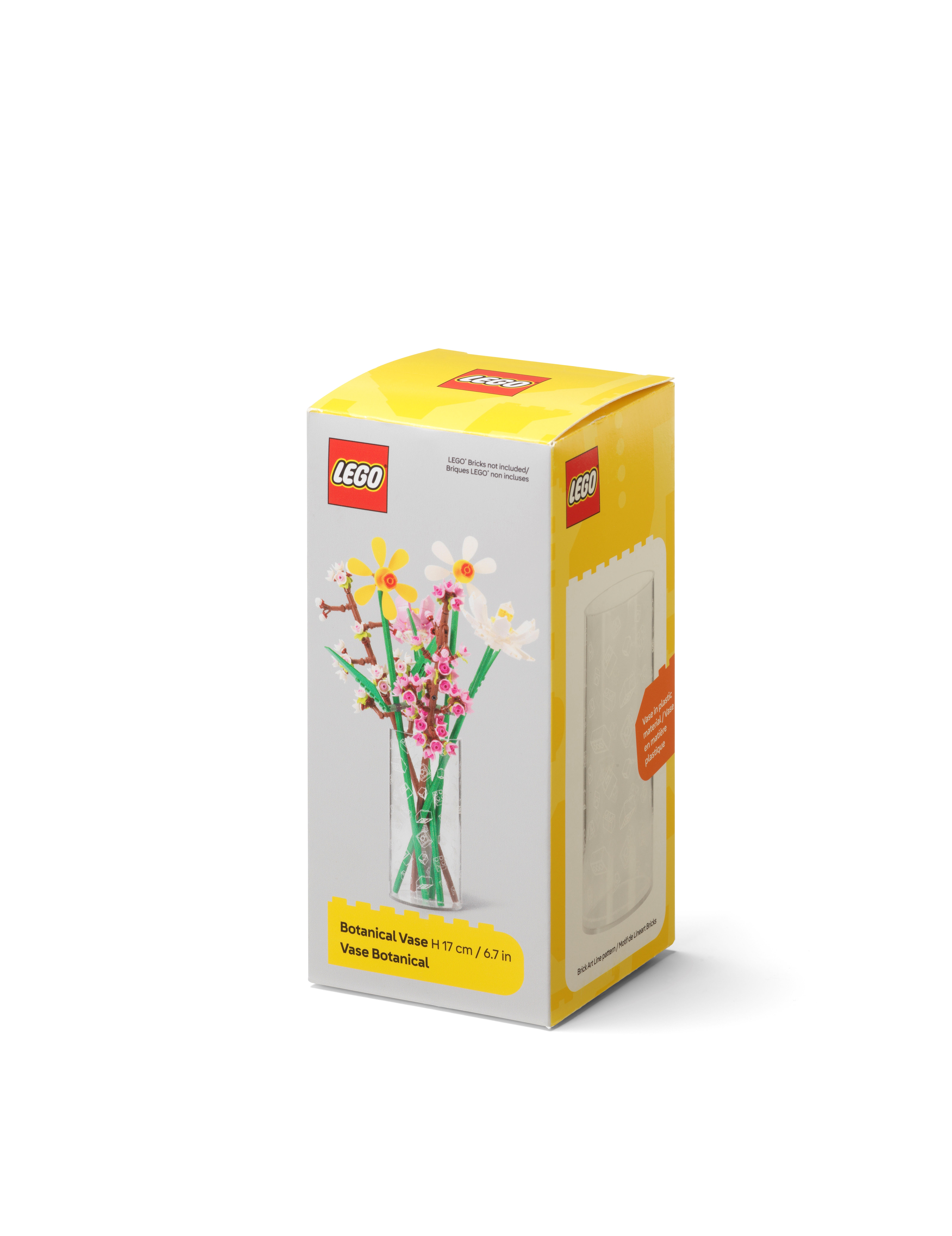 LEGO Cylinder Vase Brick Art Line - Transparent