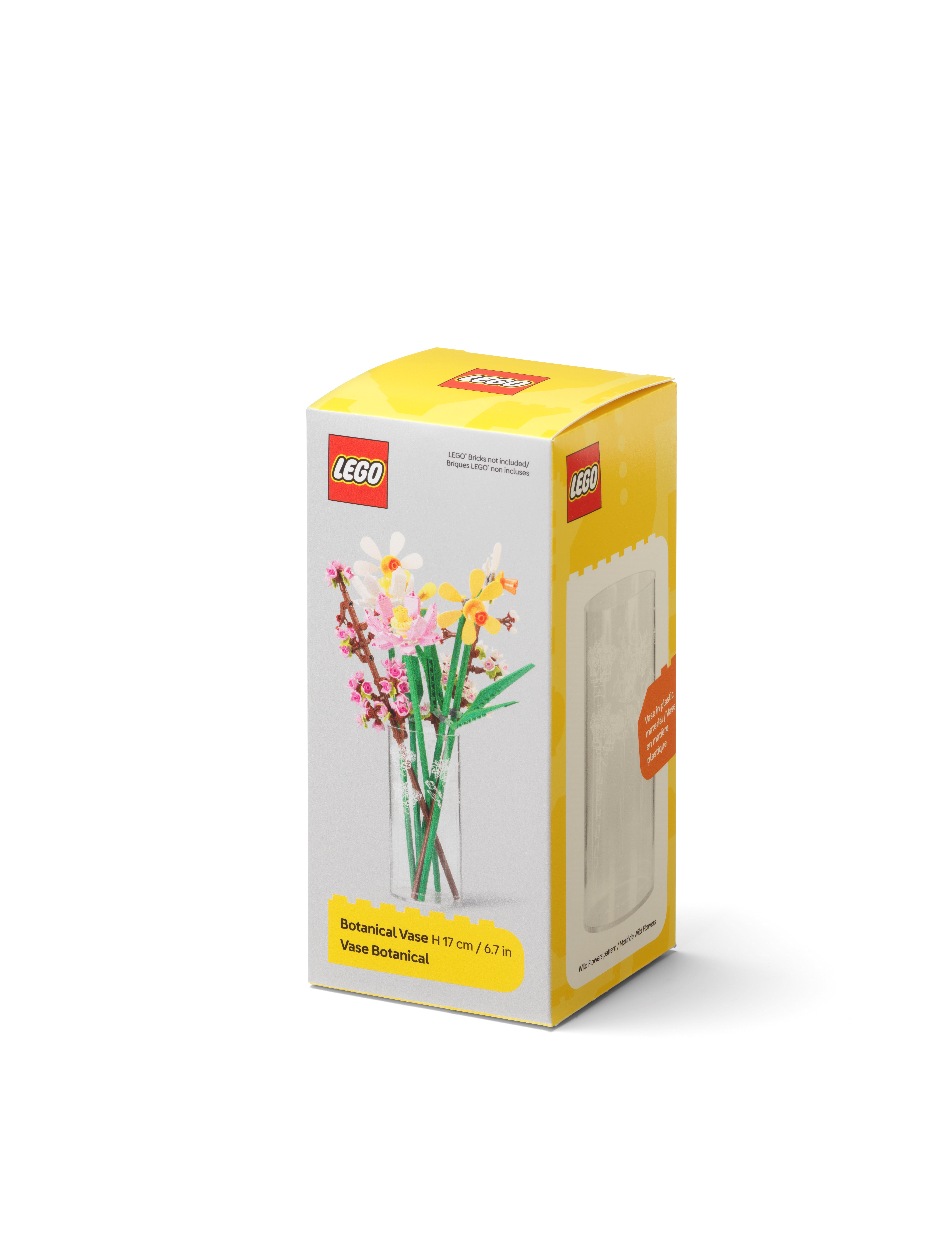 LEGO Cylinder Vase Wild Flower - Transparent