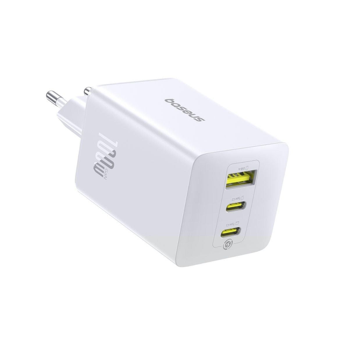 Baseus EnerFill FE11 2 x USB-C / USB-A 100W Wall Charger White Mobil Oplader P10182102213-00