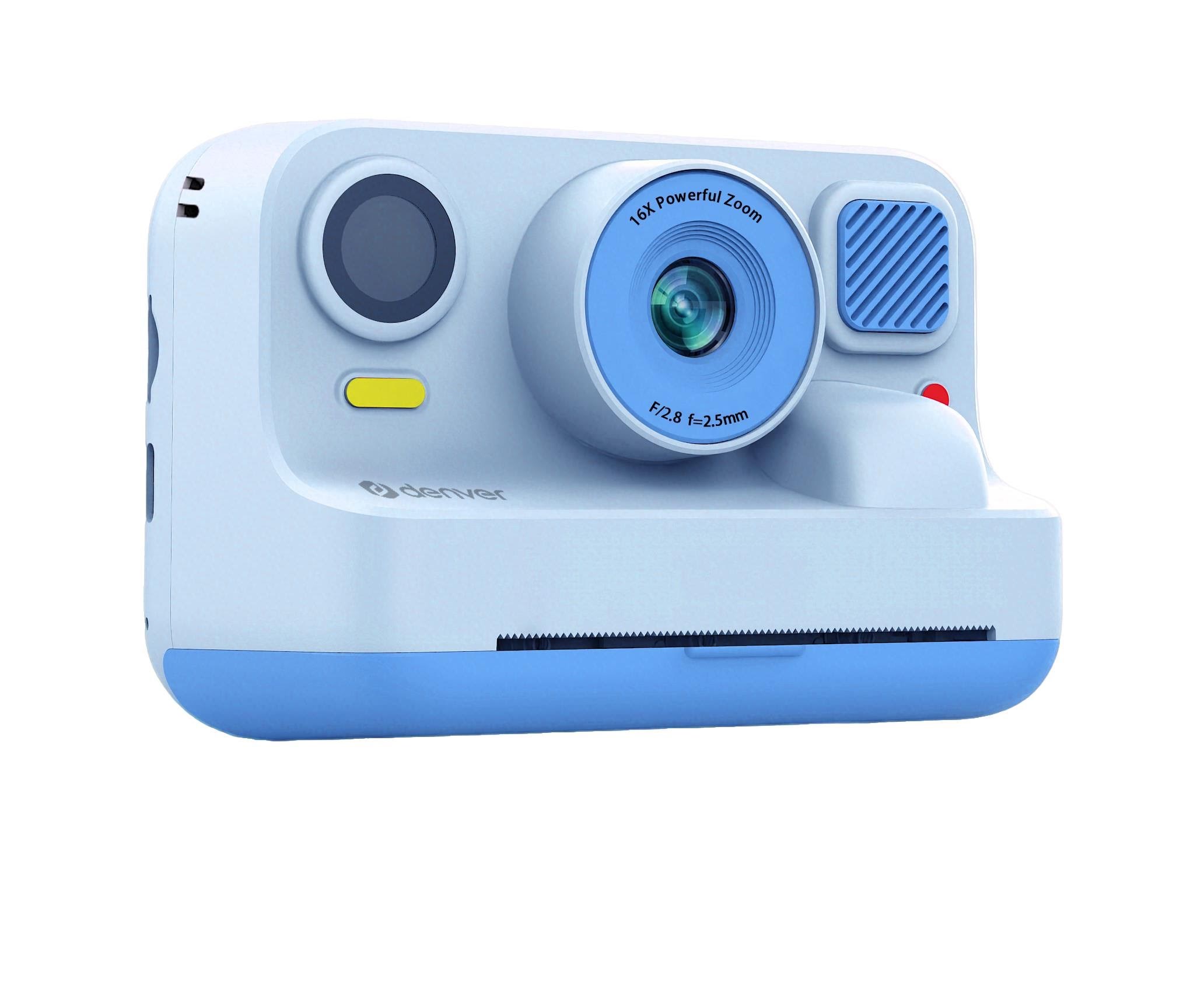 DENVER KPC-1374BTBU Kids print camera with thermal print function Bluetooth connection for print from smartphone Kamera Blå