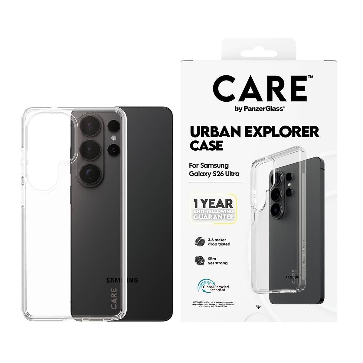 CARE by PanzerGlass Urban Explorer Case Transparent Samsung Galaxy S26 Ultra Mobilcover CR74807