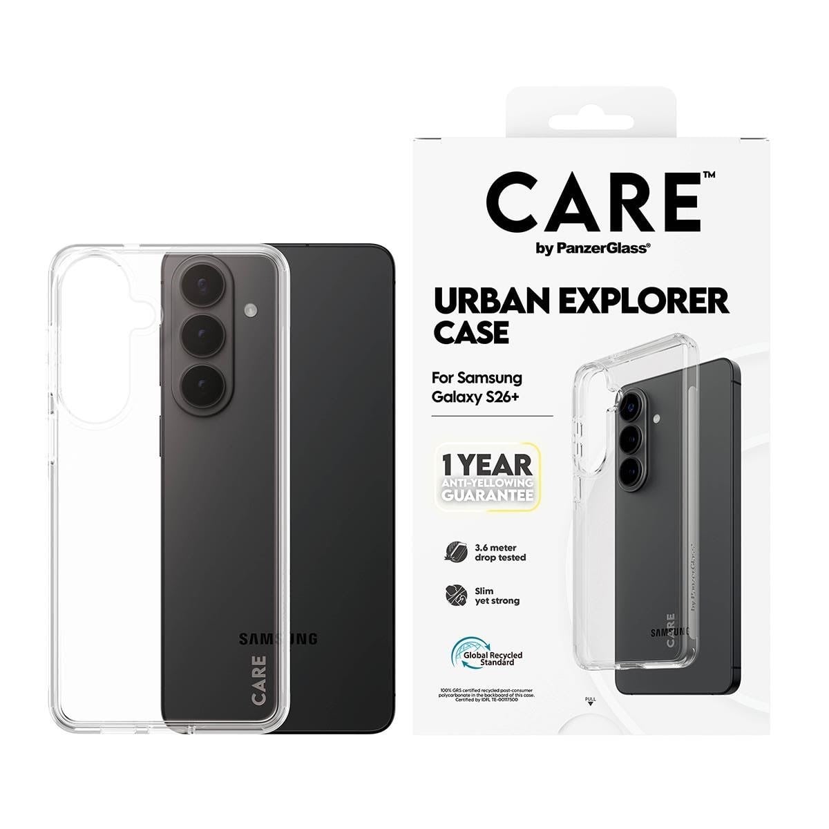 CARE by PanzerGlass Urban Explorer Case Transparent Samsung Galaxy S26+