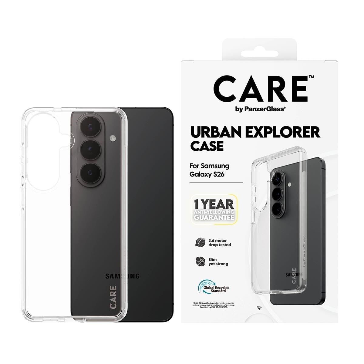 CARE by PanzerGlass Urban Explorer Case Transparent Samsung Galaxy S26 Mobilcover CR27180