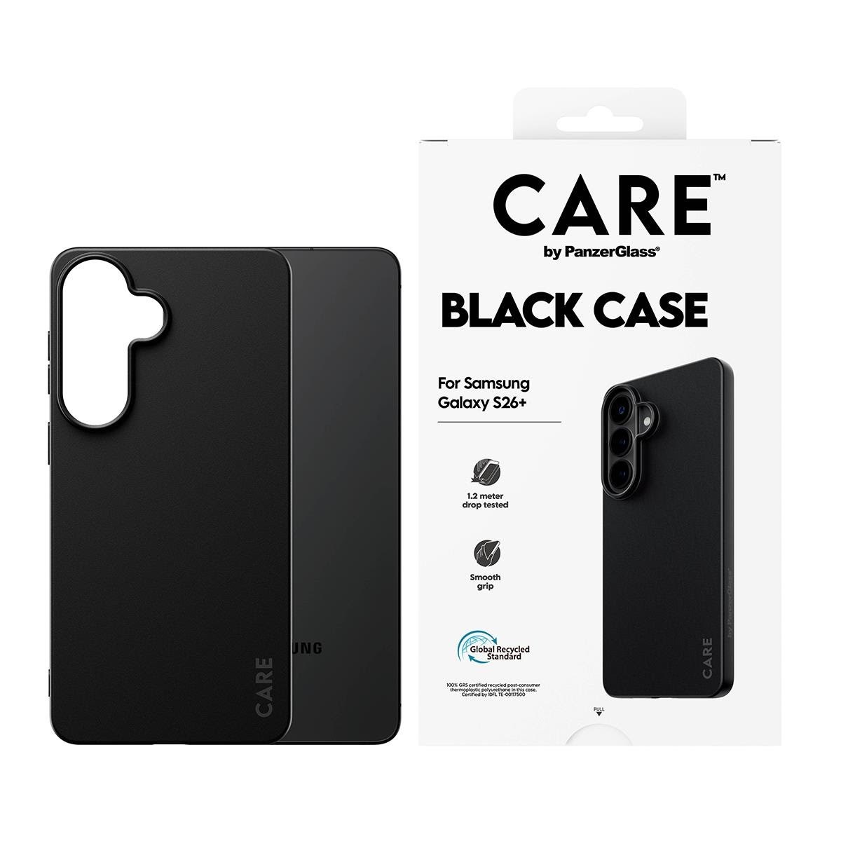 CARE by PanzerGlass TPU Case Black Samsung Galaxy S26+ Mobilcover CR33843