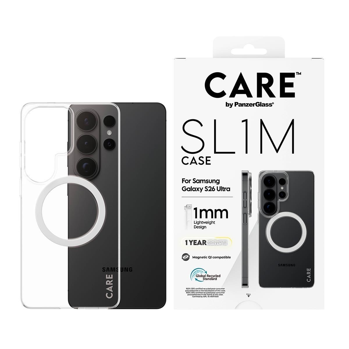 CARE by PanzerGlass SL1M Case Transparent Samsung Galaxy S26 Ultra Mobilcover CR27515