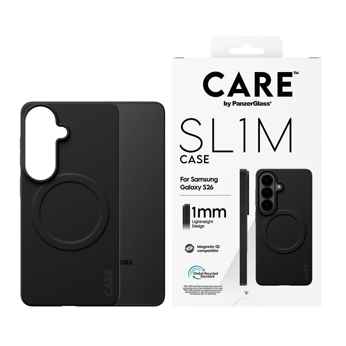 CARE by PanzerGlass SL1M Case Black Samsung Galaxy S26 Mobilcover CR15246