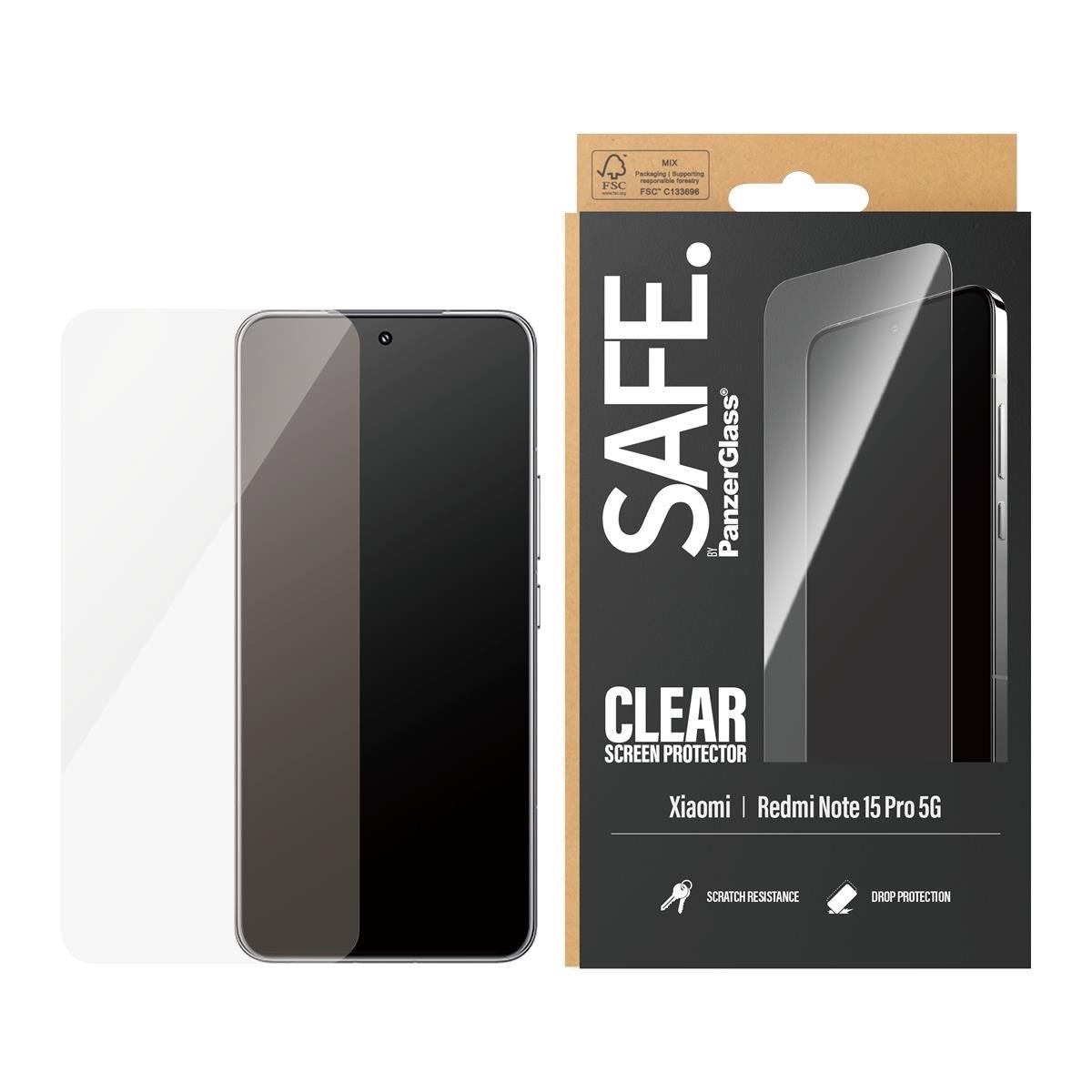 SAFE by PanzerGlass Screen Protector Xiaomi Redmi Note 15 Pro 5G | Ultra-Wide Fit Beskyttelsesglas SA15691
