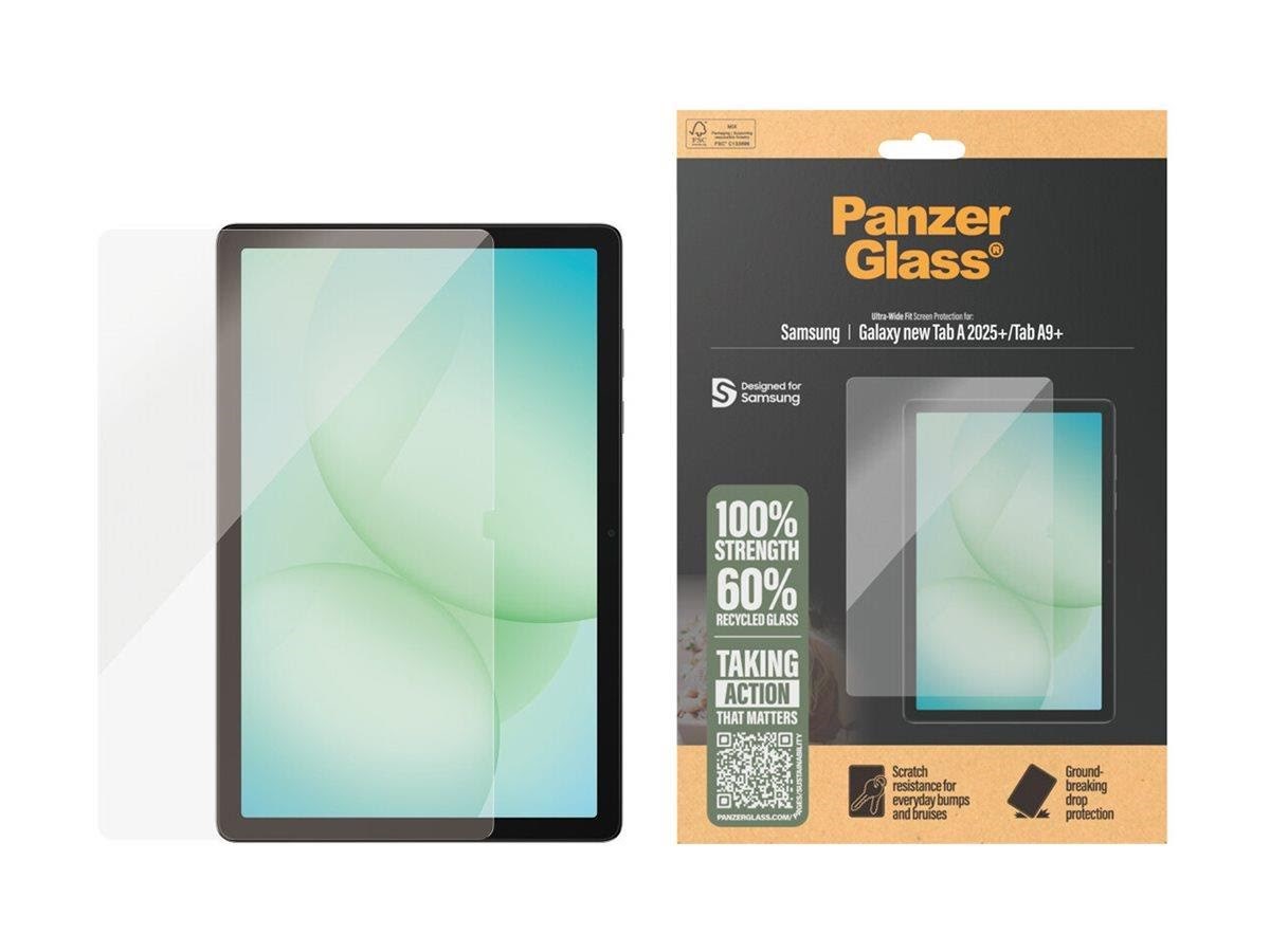 PanzerGlass Screen Protector Samsung Galaxy Tab A11+ | Tab A9+ | Ultra-Wide Fit