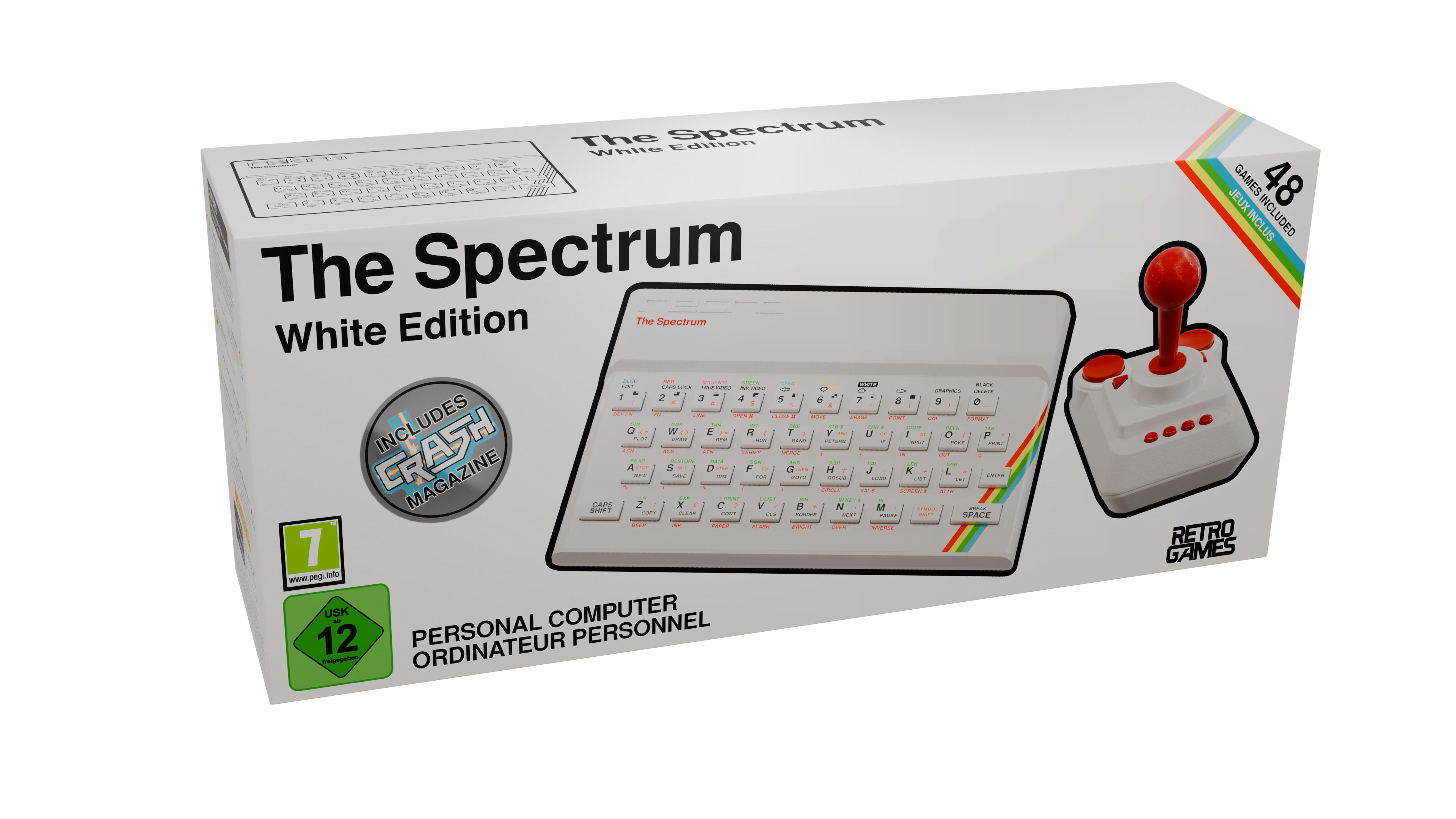 Retro Games The Spectrum (White Edition) Spillekonsol 4020628553821