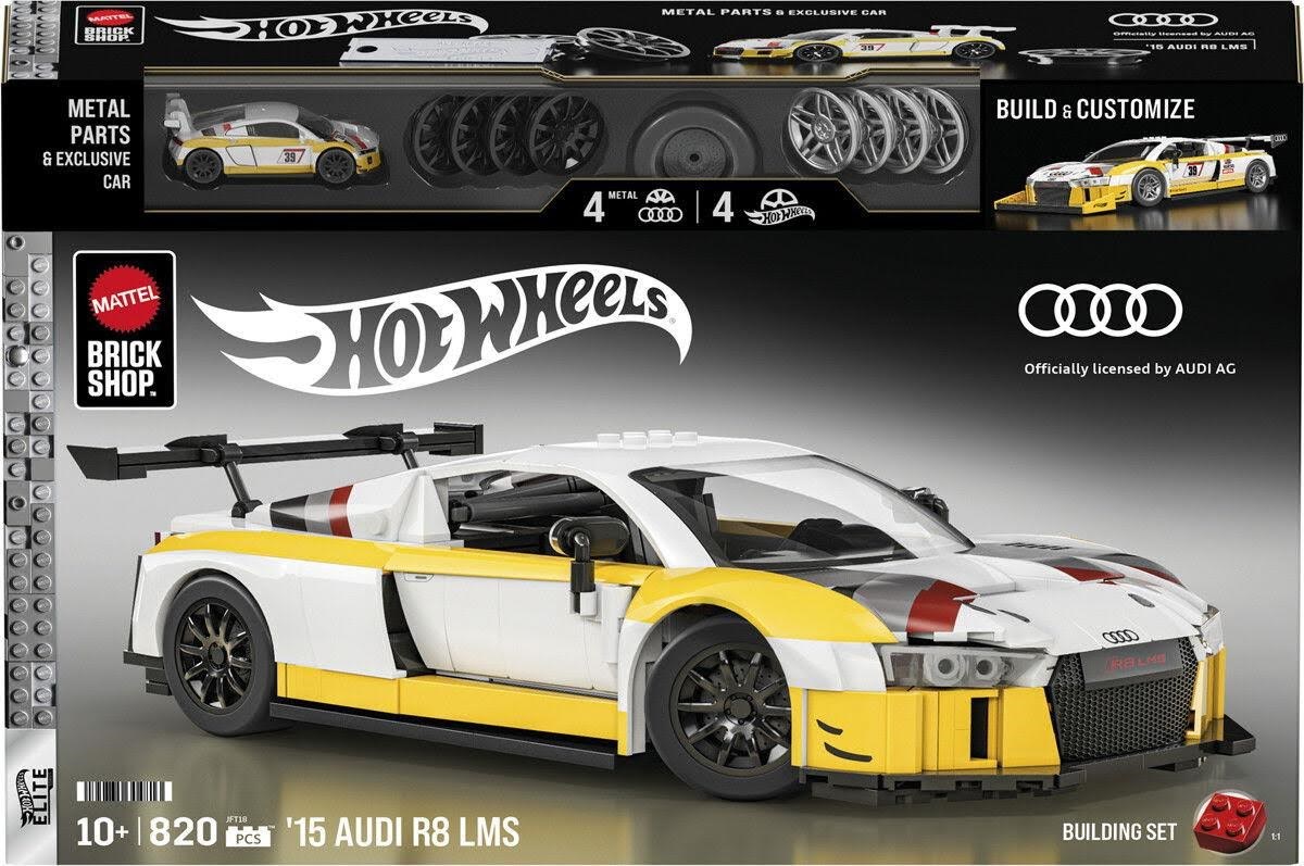 Hot Wheels Brick Shop Elite Series Audi R8 LMS Modelbyg JFT18