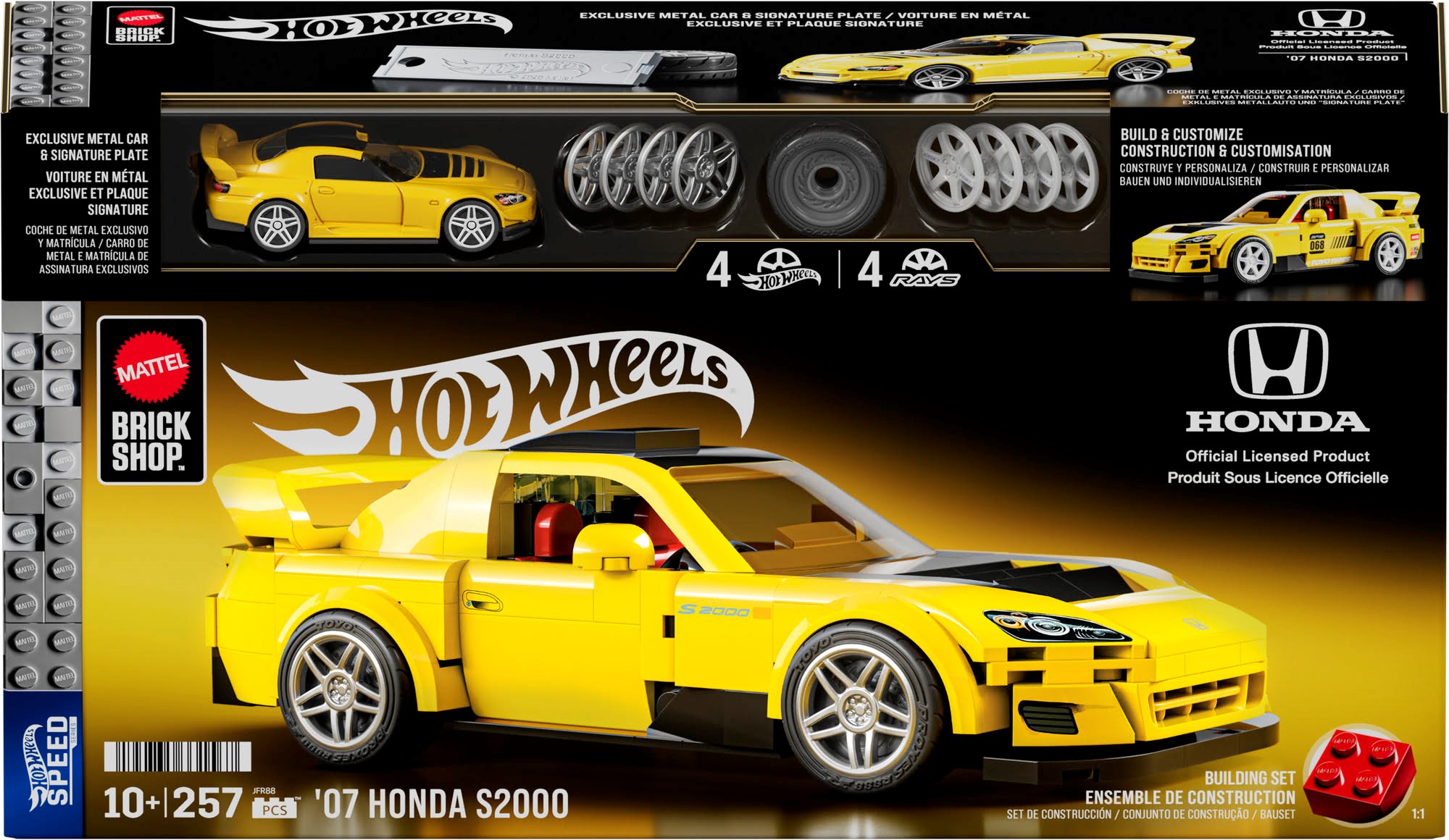 Hot Wheels Brick Shop Speed Series Honda S2000 Modelbyg JFR88