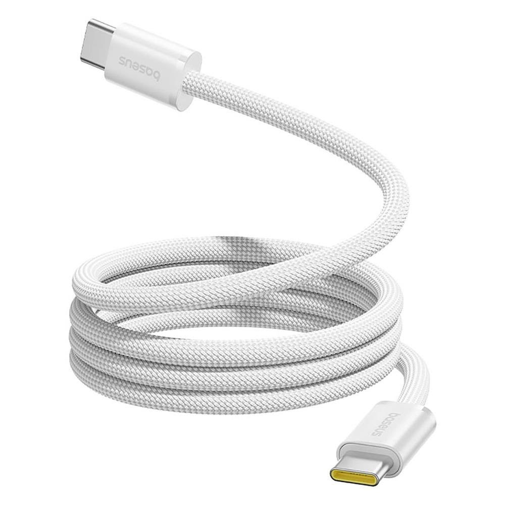 Baseus Dynamic 4 Pro 100W USB-C - USB-C Magnetic Cable 1m - White Usb Kabel Hvid P10385200211-00