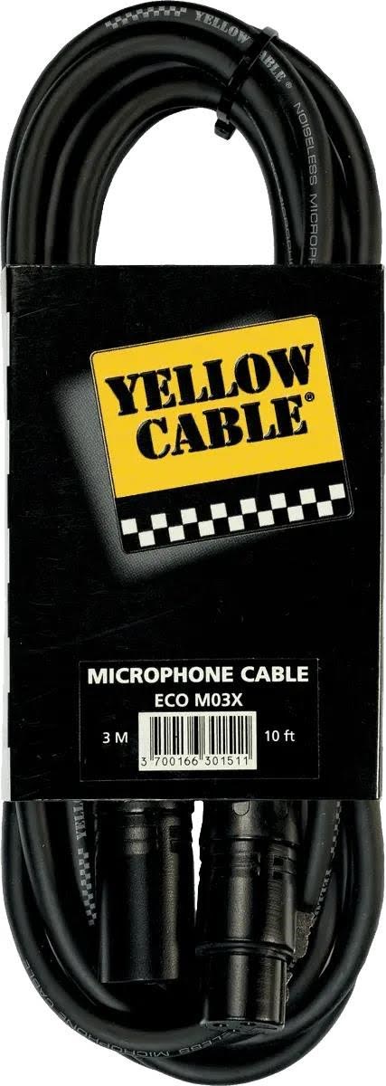 Yellow Cable M03X - XLR/XLR 3m. Audiokabel ECO M03X