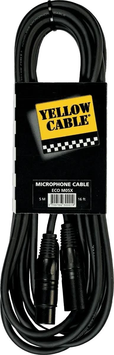 Yellow Cable M05X - XLR/XLR 5m. Audiokabel ECO M05X