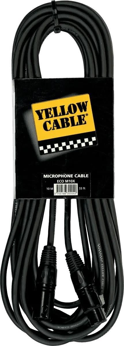 Yellow Cable M10X - XLR/XLR 10m. Audiokabel ECO M10X