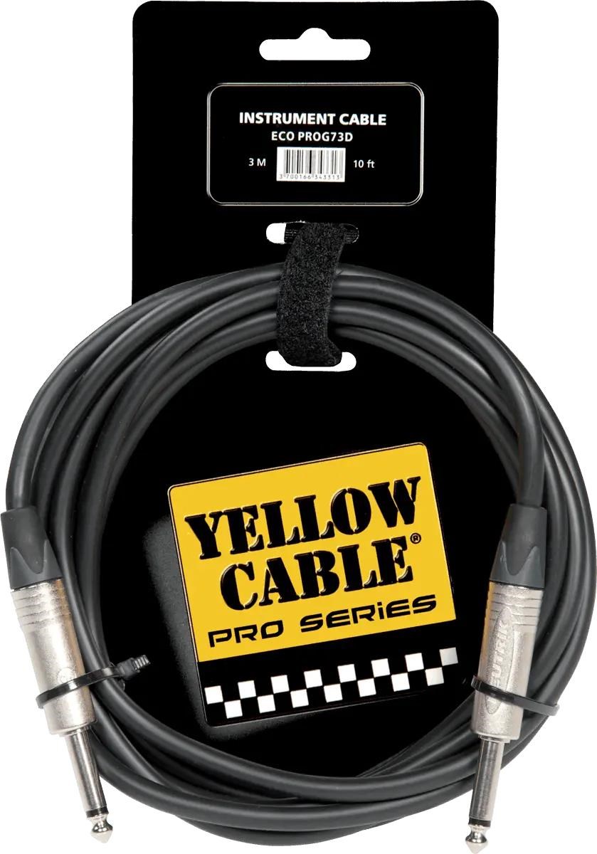 Yellow Cable PRO73D - Neutrik 1/4 jack/jack-kabel 3 meter Audiokabel ECO PROG73D