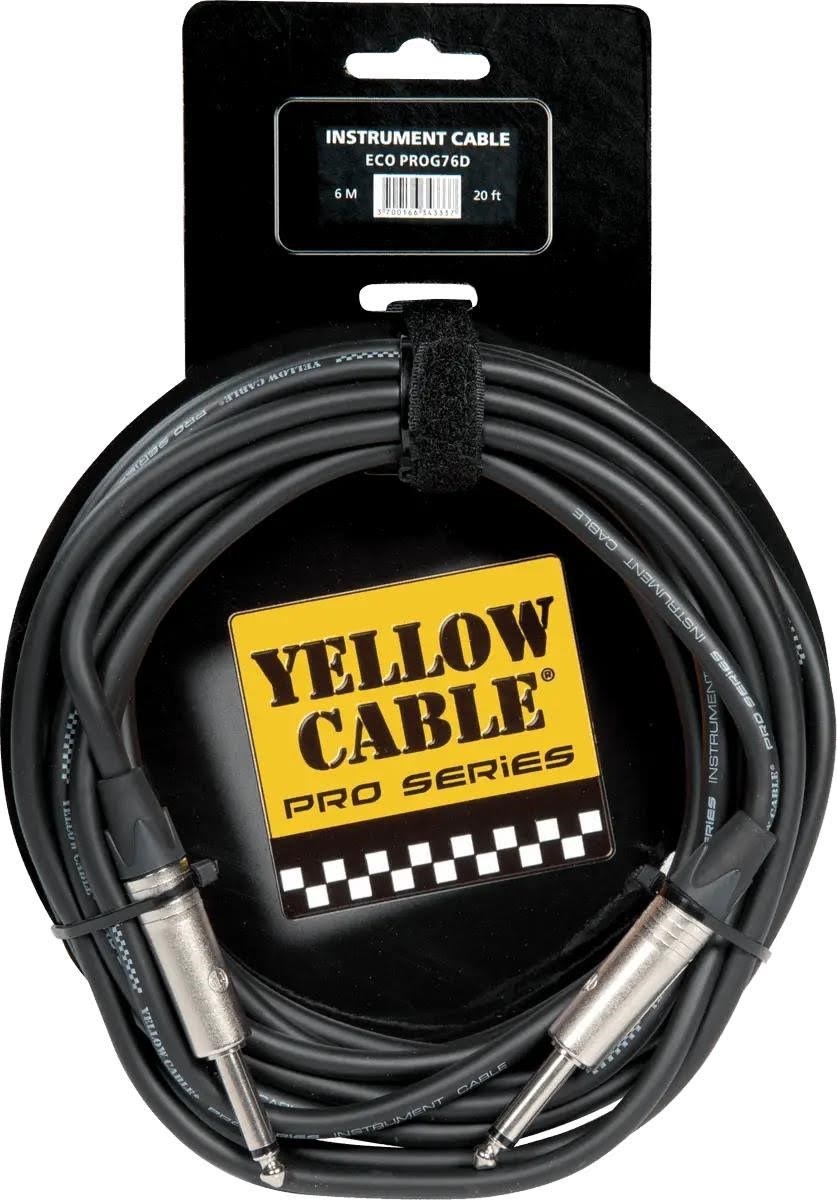 Yellow Cable PRO76D - Neutrik 1/4 jack/jack-kabel 6 meter Audiokabel ECO PROG76D