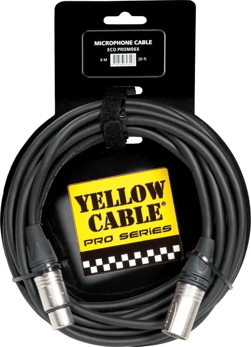 Yellow Cable PROM06X - Neutrik XLR/XLR 6m. Audiokabel ECO PROM06X