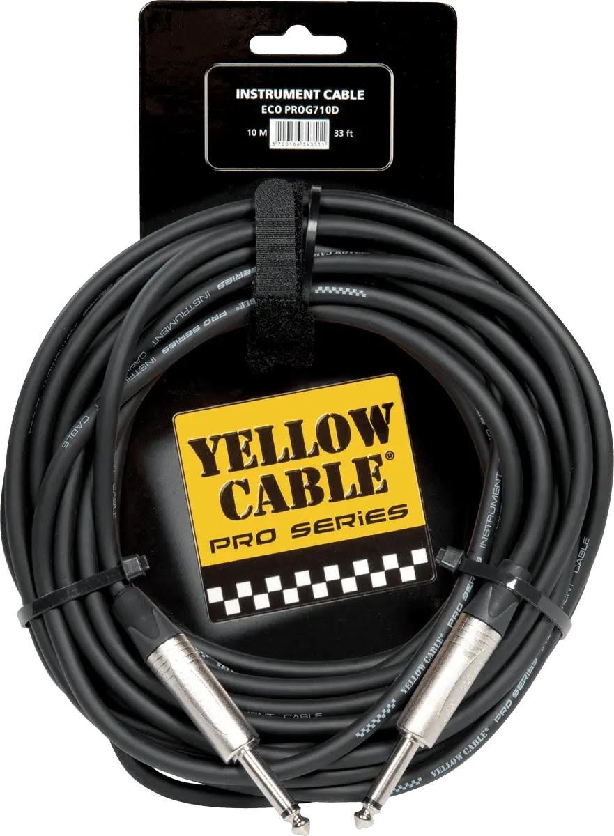Yellow Cable PRO710D - Neutrik 1/4 jack/jack-kabel 10 meter Audiokabel ECO PROG710D