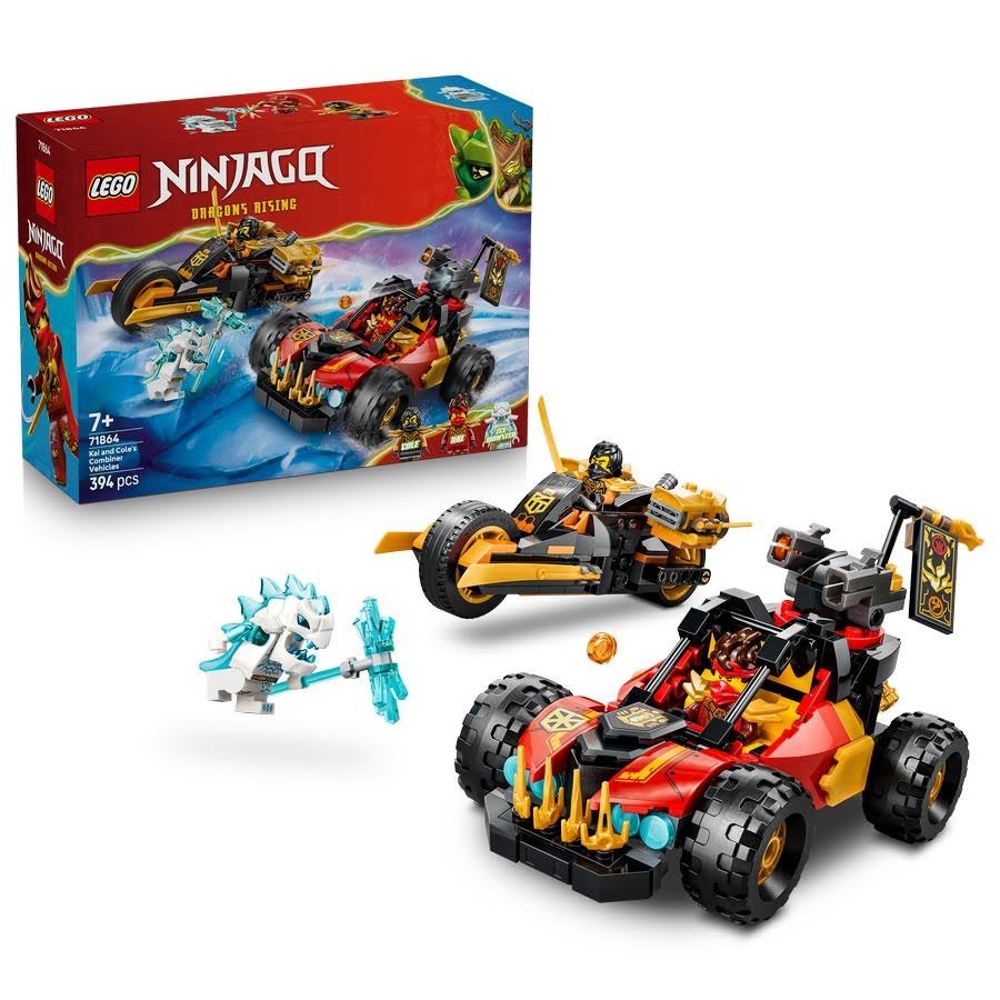 LEGO Ninjago 71864 Kai og Coles kombi-køretøjer byggesæt 7+ år