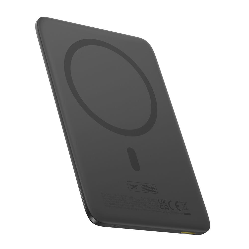 Baseus PicoGo AM41 Ultra-Slim 20W MagSafe Compatible Power Bank with Simple USB-C 60W 30cm Cable - 5000 mAh