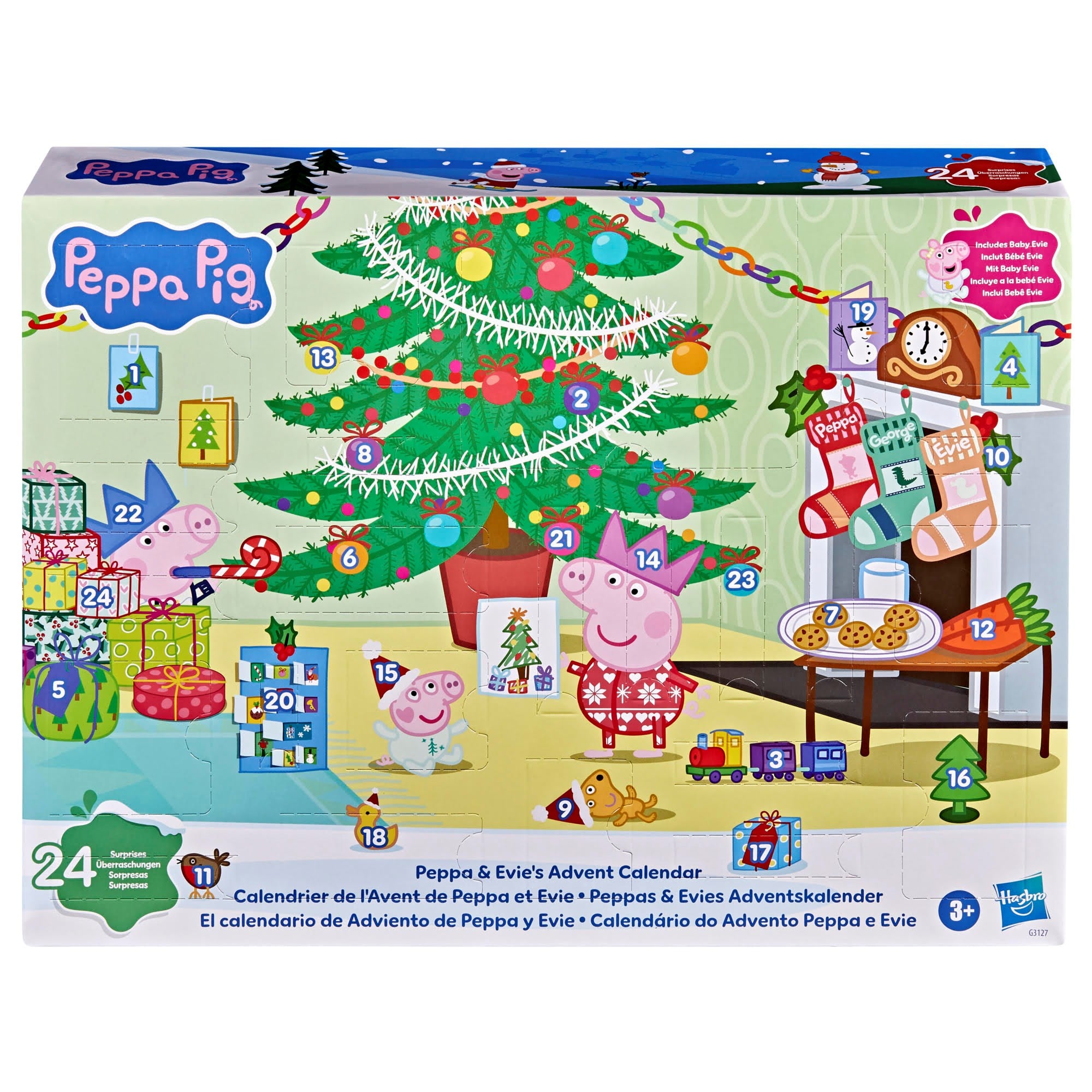 Peppa Pig Advent Calendar Peppas Big Family Julekalender 347-3127
