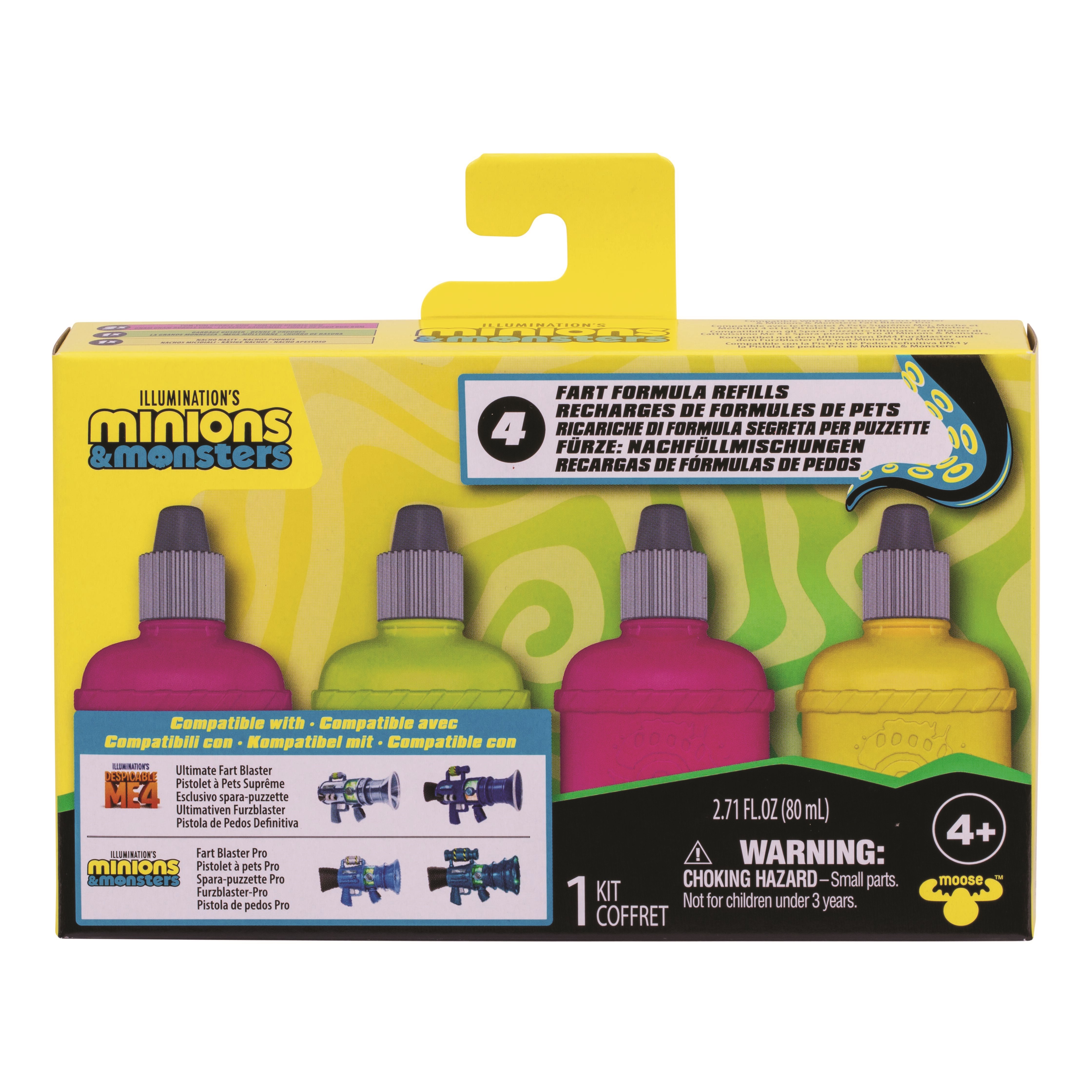 Minions & Monster Supreme Fart Blaster Refill 4 pack Legetøjsvåben 20435