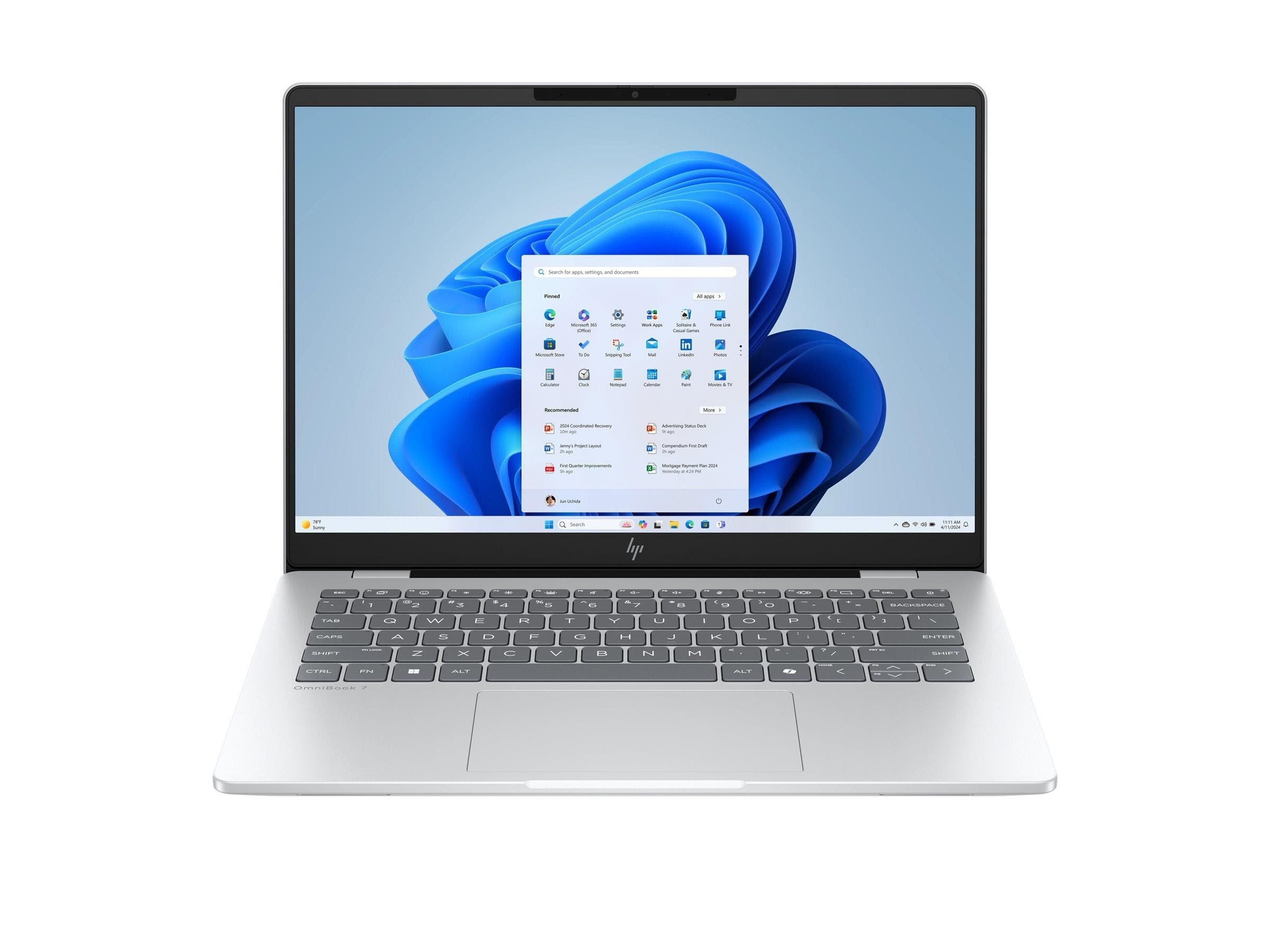 HP OmniBook 7 AI Laptop 14-fr0057no Bærbar Sølv BV9N1EA#UUW