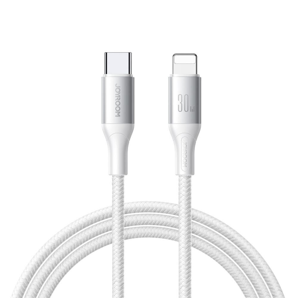 Joyroom S-A28 Flash Series 30W USB-C to Lightning cable 1m - white Usb Kabel Hvid S-A28_CLW1