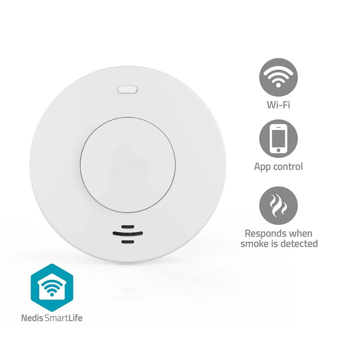 Nedis SmartLife Røgalarm Smart Home WIFIDS30WT