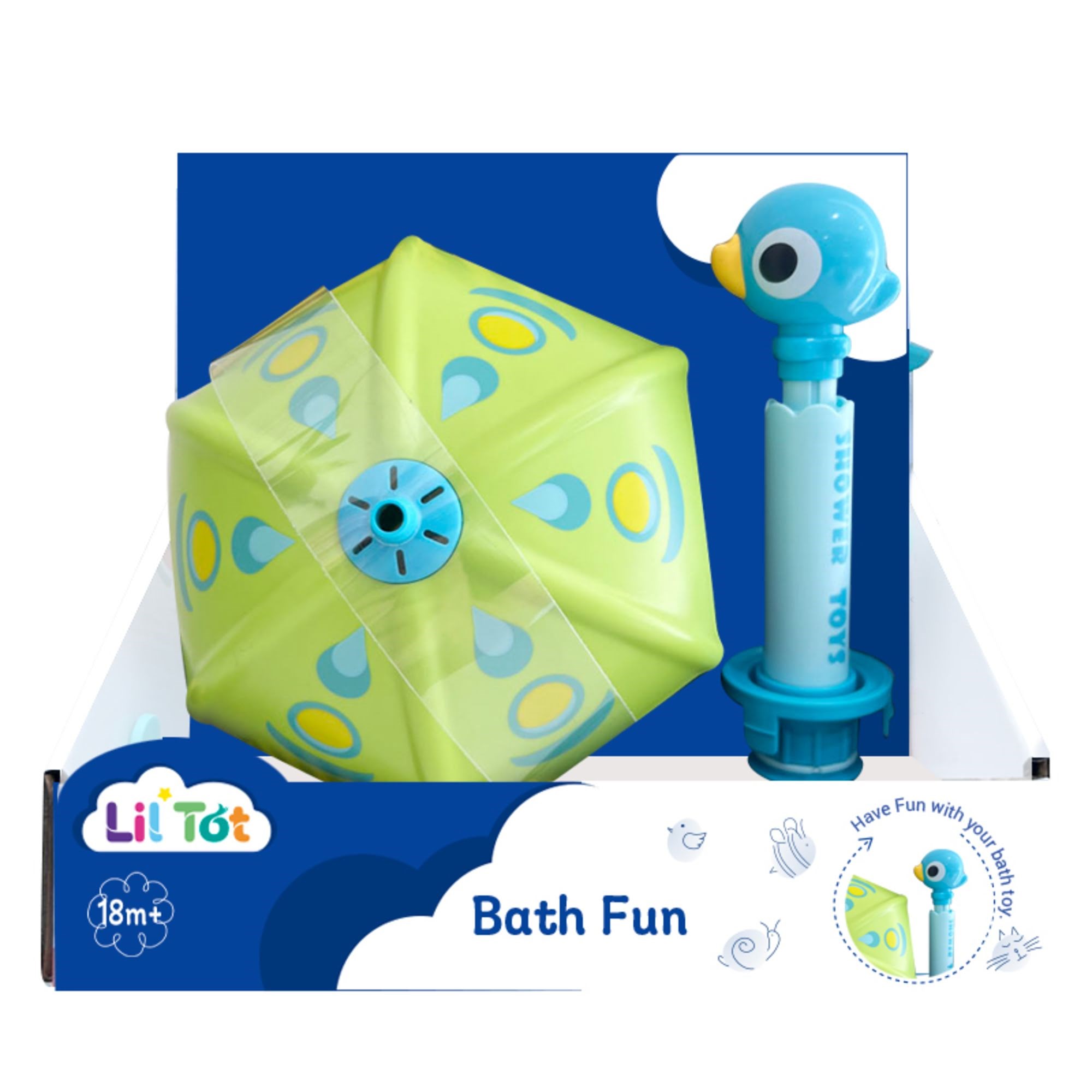 Lil' Tot Bath Fun Umbrella Babylegetøj 90459