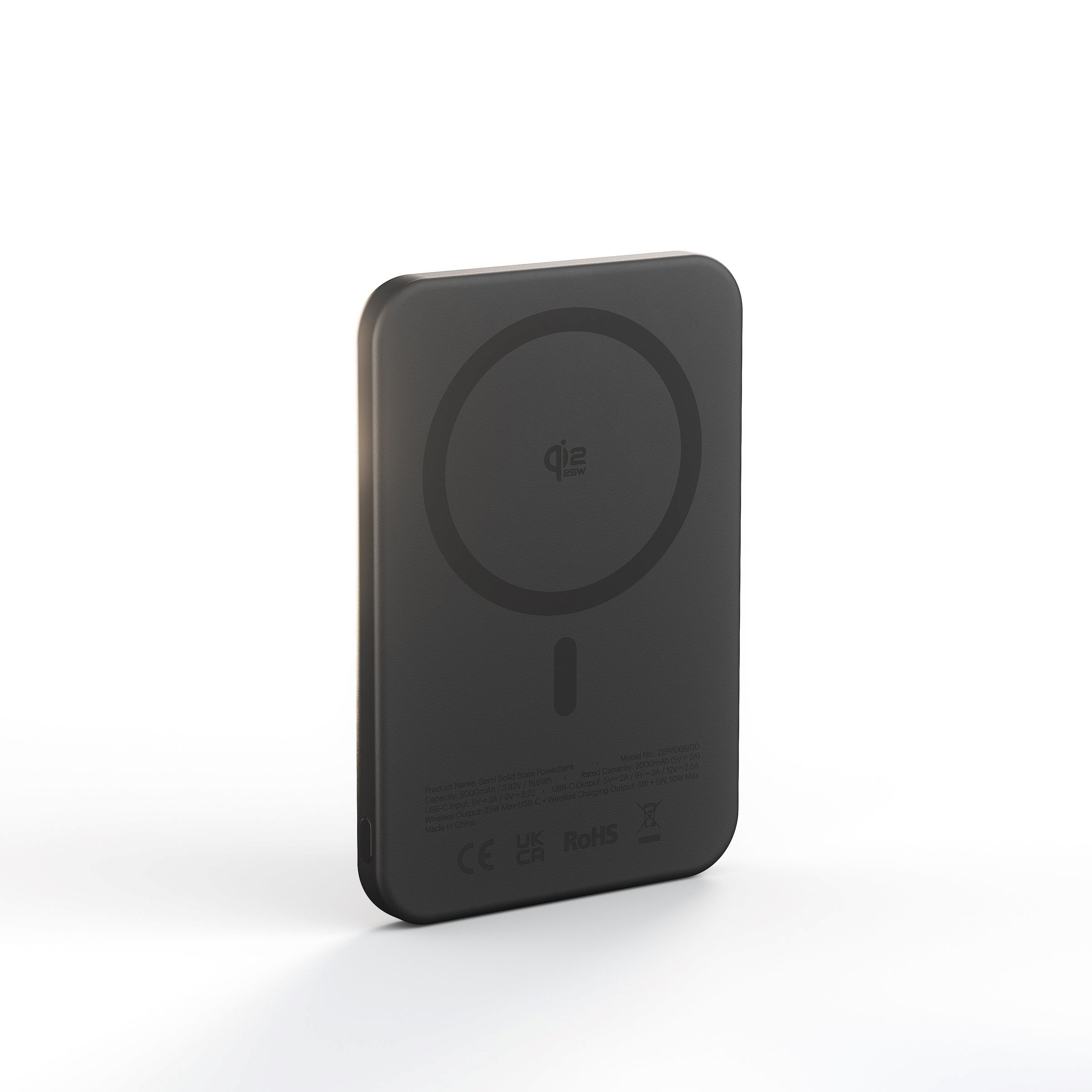 ZENS Powerbank Pro 2 Qi2.2 Semi Solid State 5000 mAh - 5000 mAh Powerbank Sort ZEPP06B/00