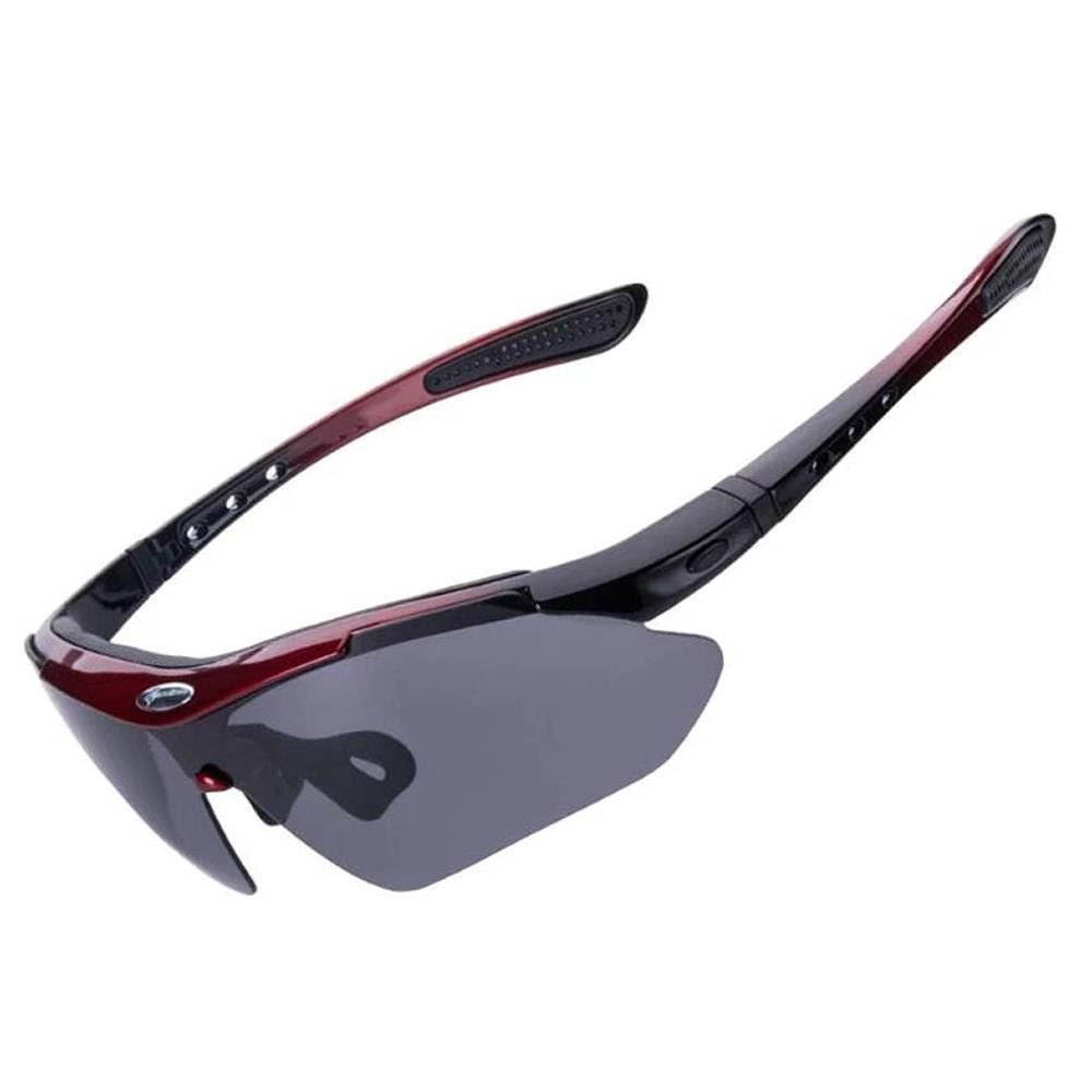 Rockbros 10141 photochromic UV400 cycling glasses - red Træningsudstyr Rockbros-10141