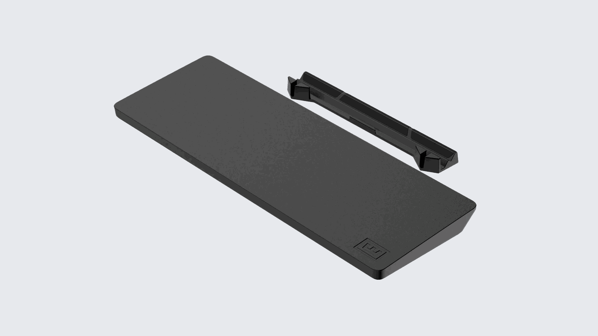 Wooting 60HE v2 - Just Black - Håndledsstøtte - Sort Tastatur WR1-297-SL-BK1