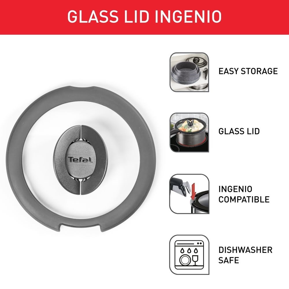 Tefal Ingenio glass lid 28 cm Pande L9846753