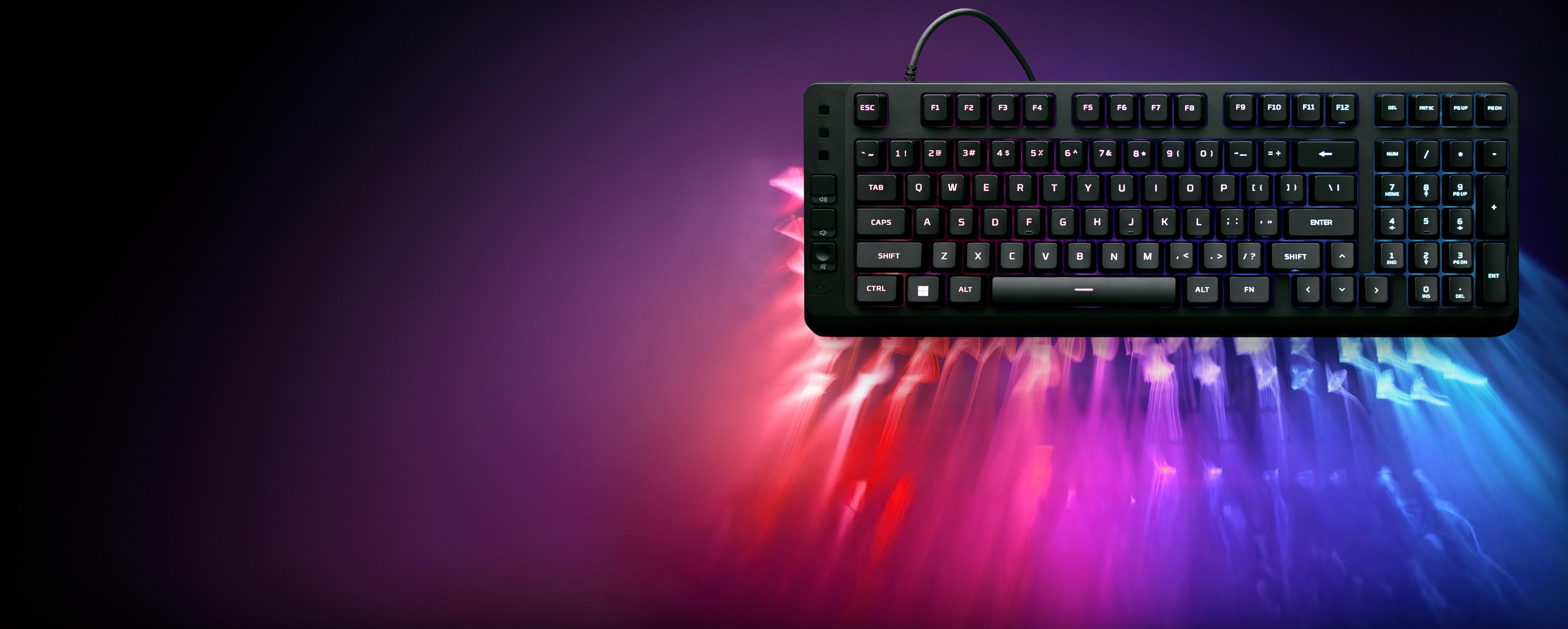 HyperX Eve 1800 - Gaming Tastatur - US International - Sort Tastatur B7JE0AA#ABA