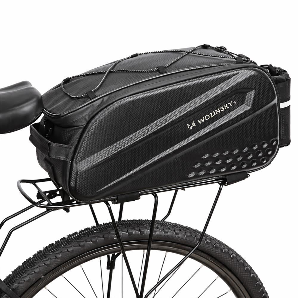 Wozinsky Bicycle Luggage Rack Bag with Long Strap - Black Cykeltilbehoer 5907769384905