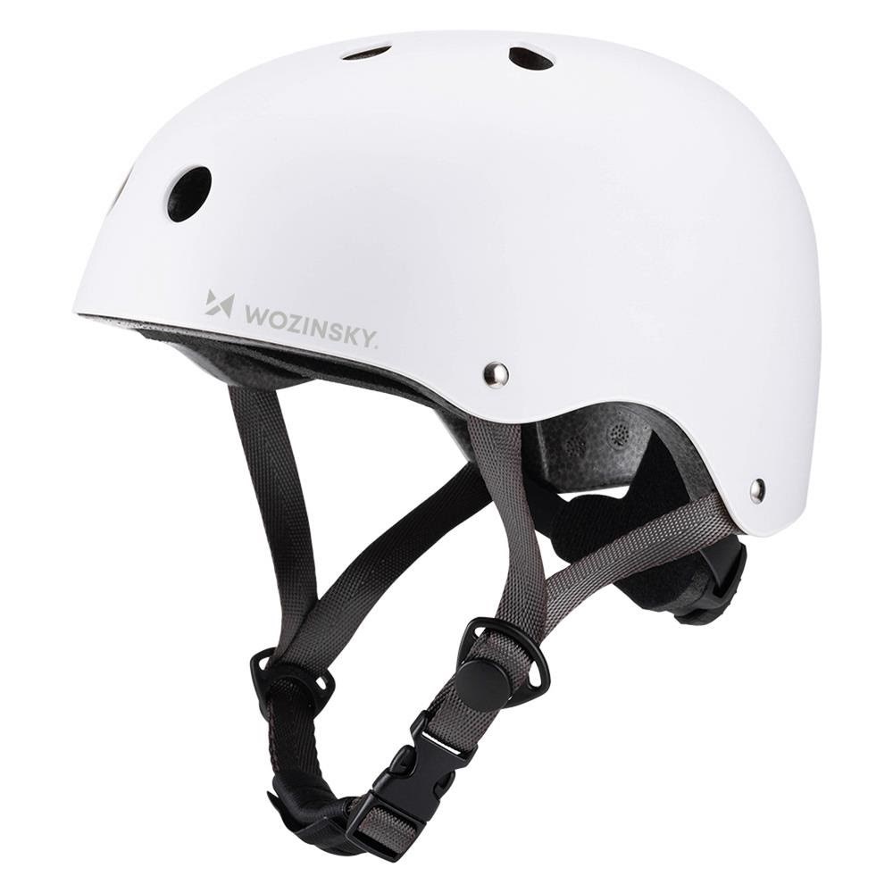 Wozinsky BMX Bicycle Helmet/Scooter Light 54-58 cm - White Cykeltilbehoer 5907769381058